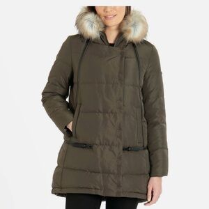 🔥NWT🔥 Derek Lam 10 Crosby Ladies' Down Jacket Size S removable fur